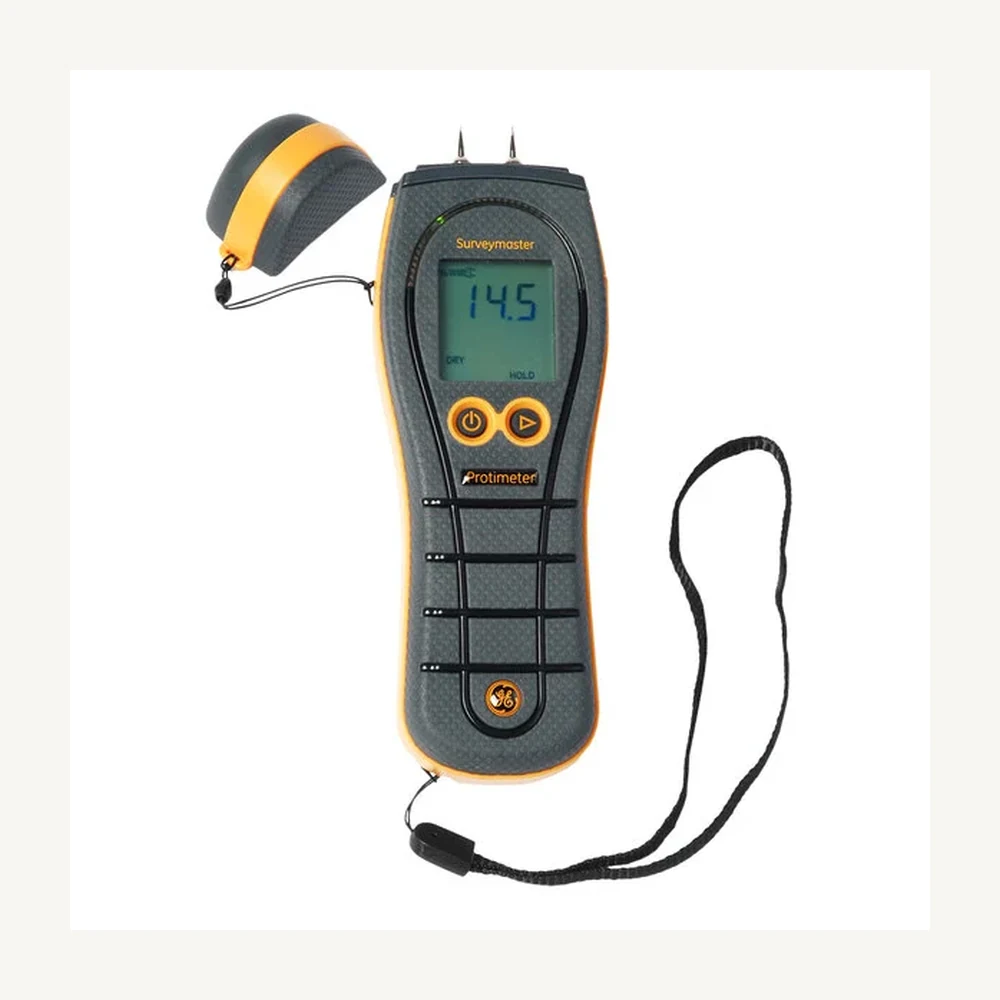 Protimeter SurveyMaster moisture meter available from HBS; digital hygrometers are available separately